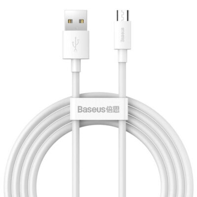 کابل USB به MicroUSB باسئوس مدل tzcamzj-02 طول 1.5 متر مجموعه 2 عددی