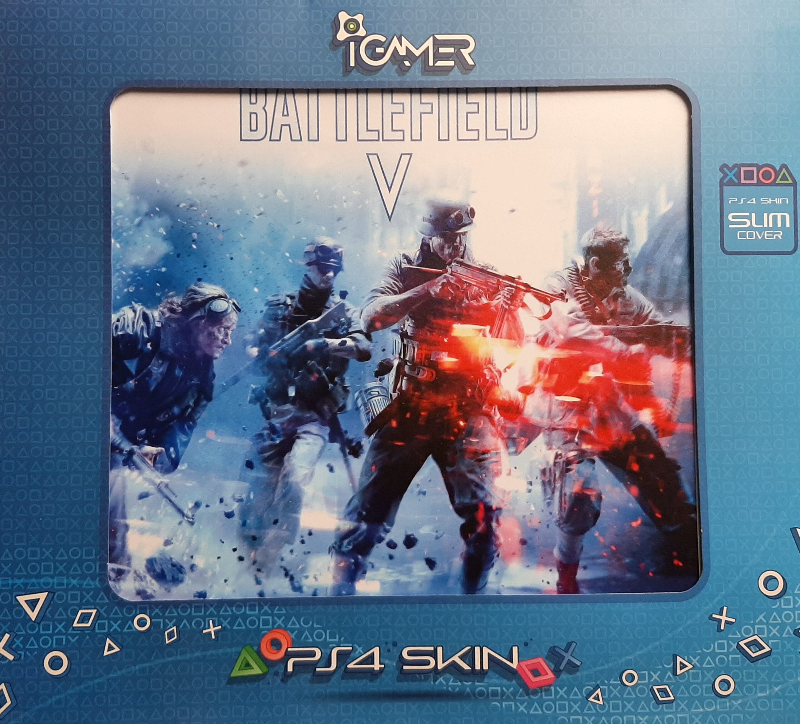 اسکین PS4 slim طرح BATTLEFIELD V