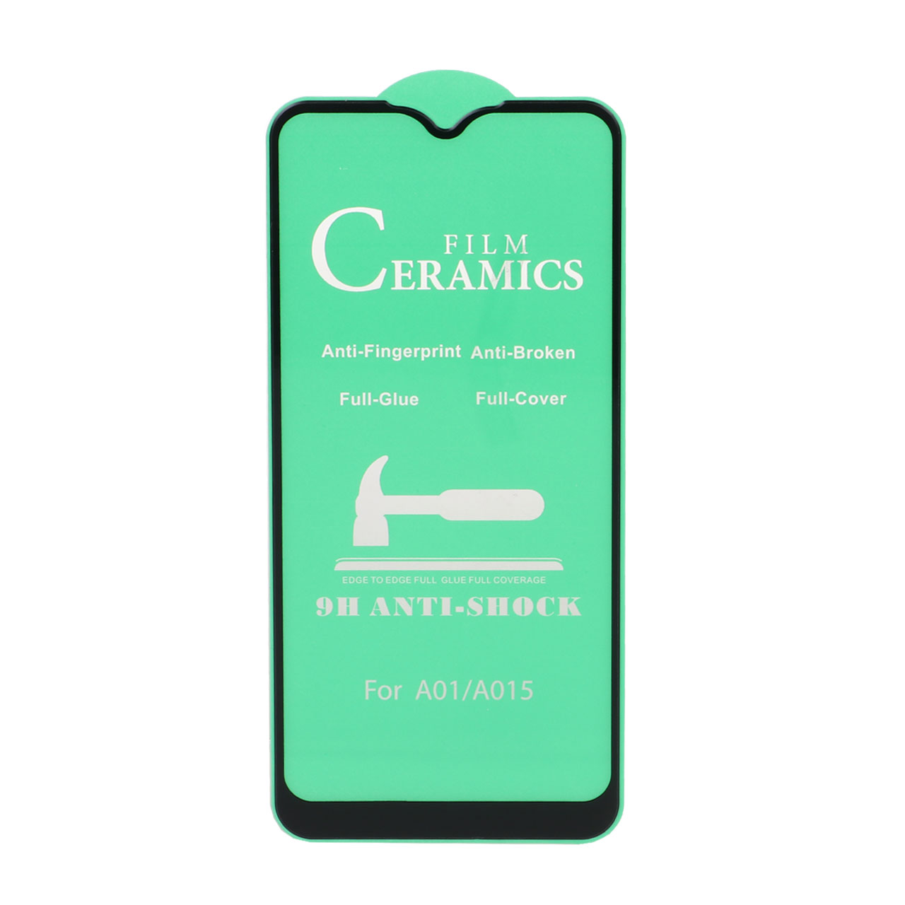 محافظ صفحه نمایش سرامیکی Samsung A01 / M01 – Full Cover – مشکی (بدون پک)