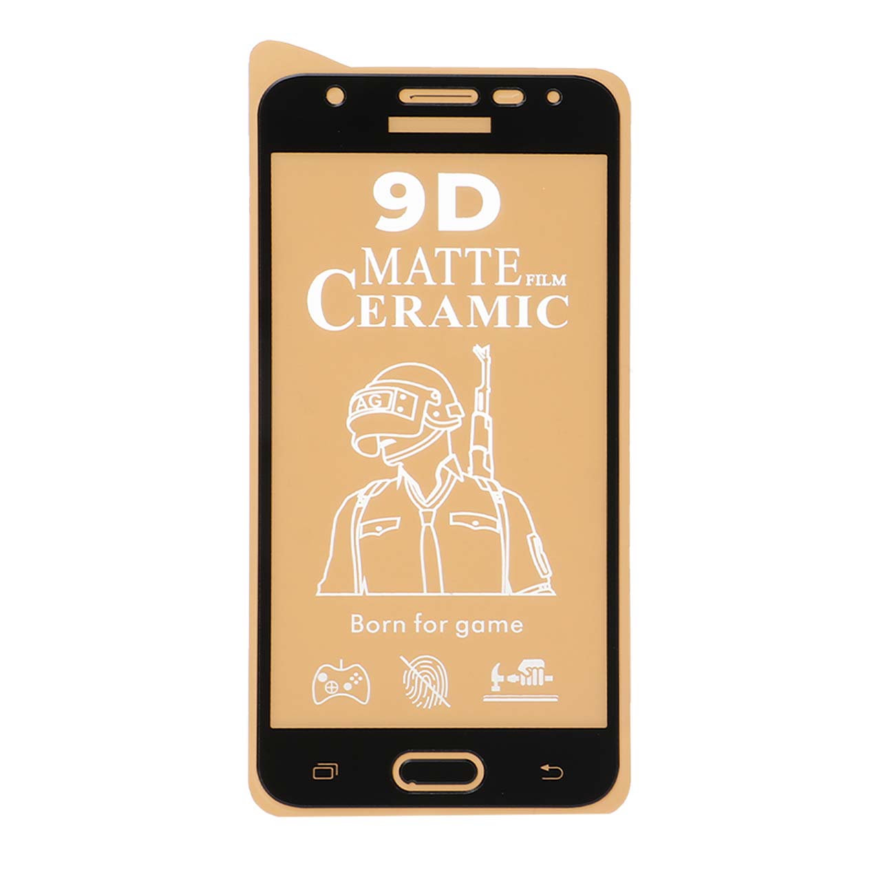محافظ صفحه نمایش سرامیکی مات Samsung J5 Prime – Full Cover – مشکی (بدون پک)