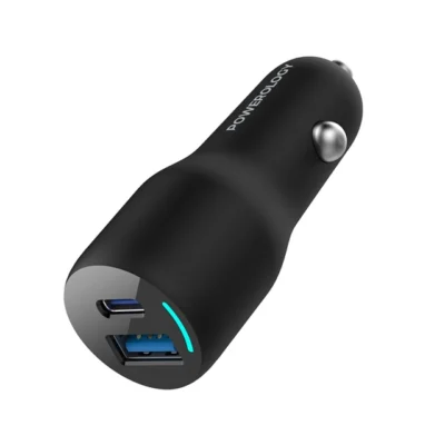 شارژر فندکی 53 وات پاورولوژی Powerology 53W Dual Ports Car Charger PCCSR012