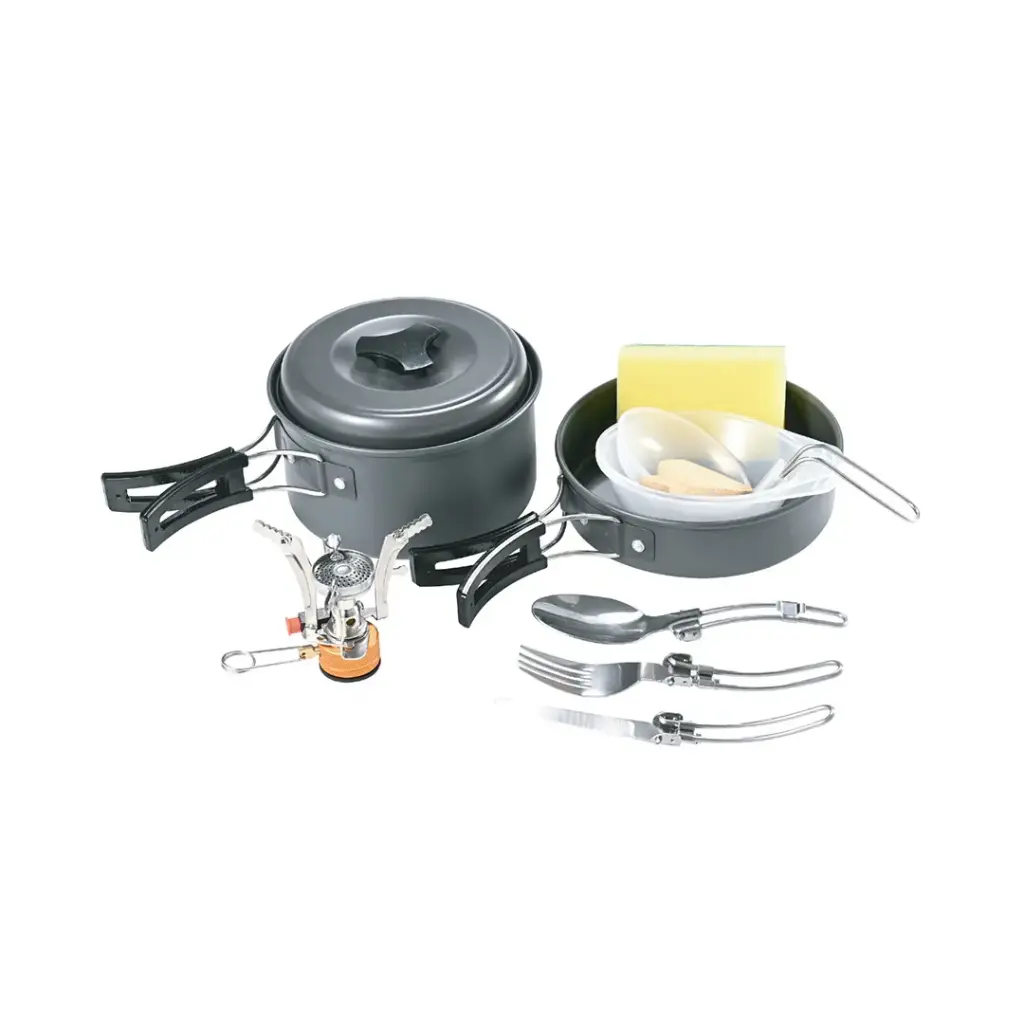 ظروف کمپینگ 10 در 1 گرین لاین Green 10IN1 Camping Cookware