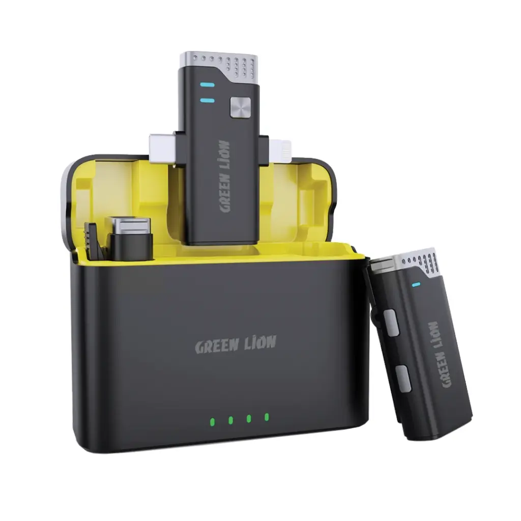 میکروفون ۲ در ۱ گرین لاین ۳۶۰ USB-C لایتنینگ و آیفونی Green Lion