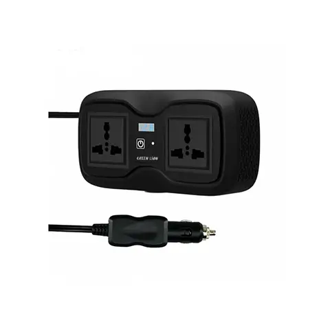 چندراهی و مبدل برق فندکی خودروی گرین لاین مدل GC-233 توان 200 وات Green Lion