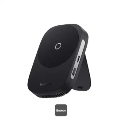هولدر مگنتی و شارژر 15 وات بی سیم بیسوس مدل Baseus MAGPRO II