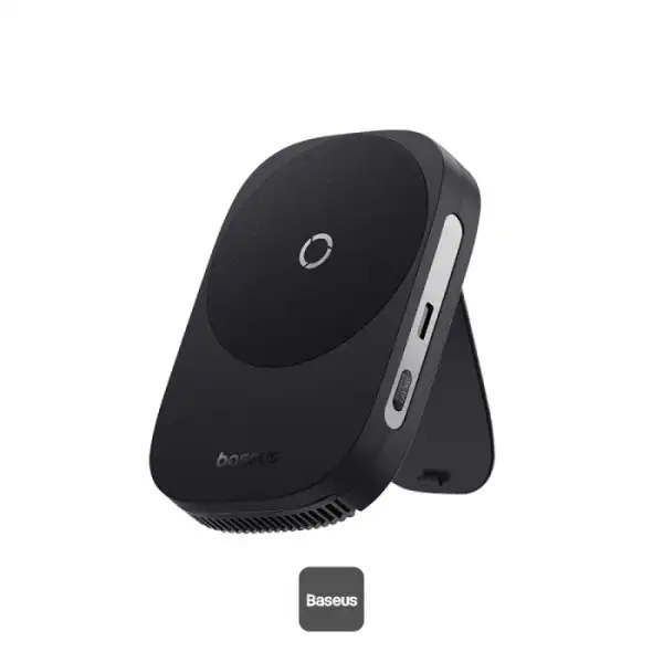 هولدر مگنتی و شارژر 15 وات بی سیم بیسوس مدل Baseus MAGPRO II