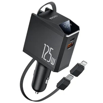 شارژر فندکی 125 وات یسیدو مدل Yesido Y71 125W Fast Car Charger