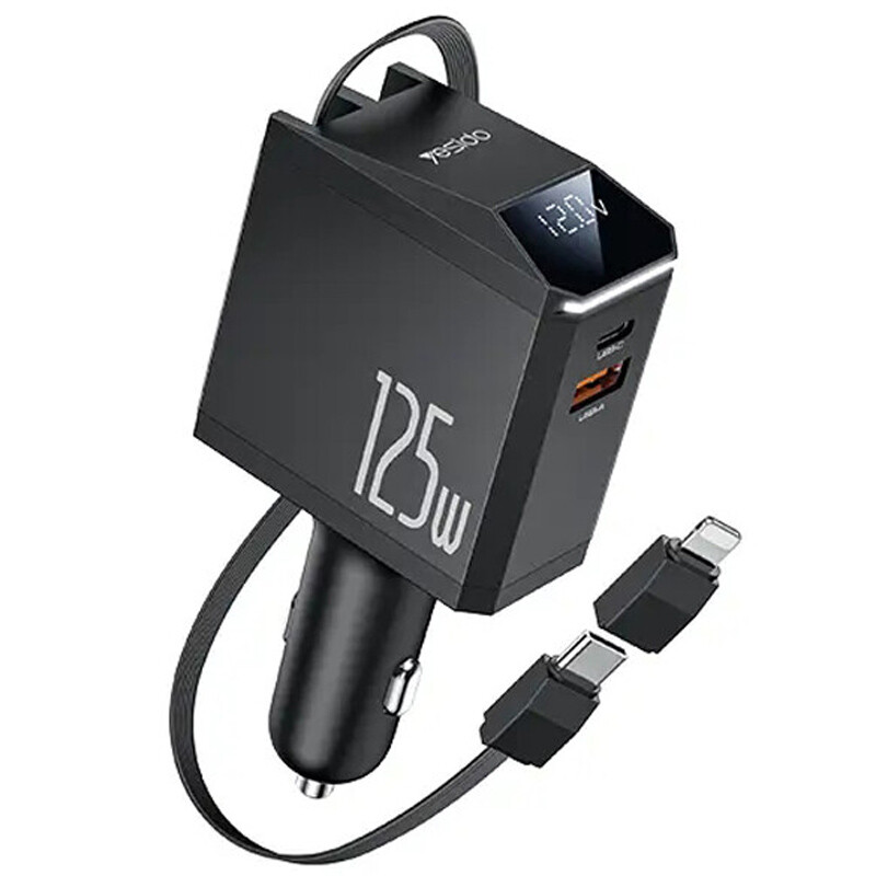 شارژر فندکی 125 وات یسیدو مدل Yesido Y71 125W Fast Car Charger