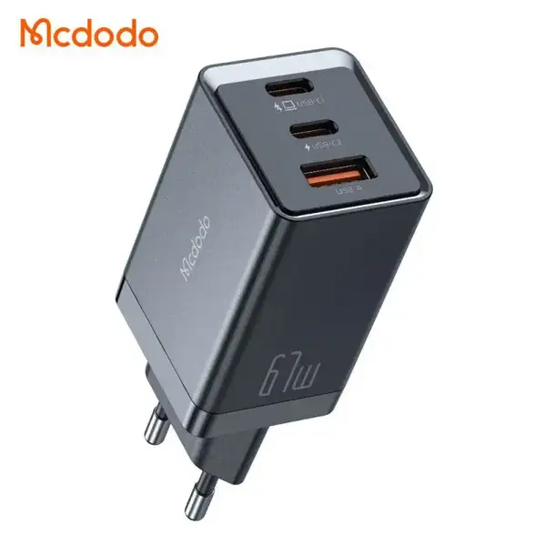 شارژر دیواری 3پورت 67 وات مک دودو مدل MCDODO CH-1541