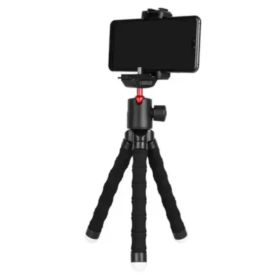 سه پایه موبایل و دوربین پرودو مدل PORODO Flexible Versatile Tripod PD-TRPH-BK