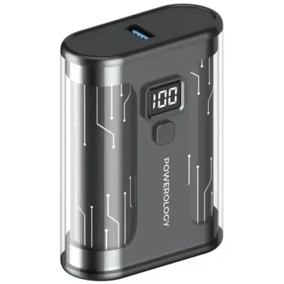 پاوربانک 10000 هزار 35 وات شفاف پاورولوژی مدل Powerology PPBCHA24