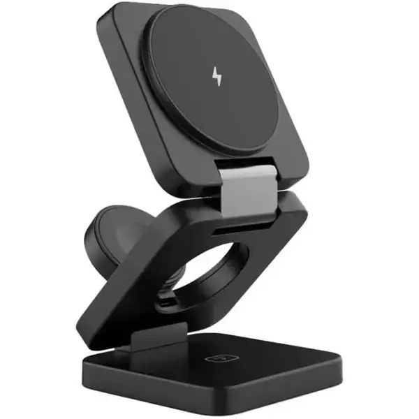 استند و شارژر وایرلس ۱۵ وات چندگانه پرودو مدل PORODO Multi-Device Wireless Magsafe Charger