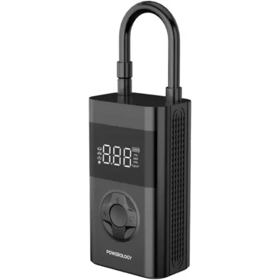 پمپ باد و پاوربانک 150psi پاورولوژی Powerology Ultra Portable Air Compressor Powerbank PPBCHA55