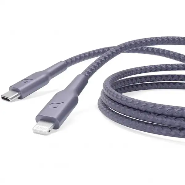 کابل 1.2 متر USB C به Lightning پاورولوژی Powerology Braided Type-C to Lightning Cable 1.2M P23BRCL12