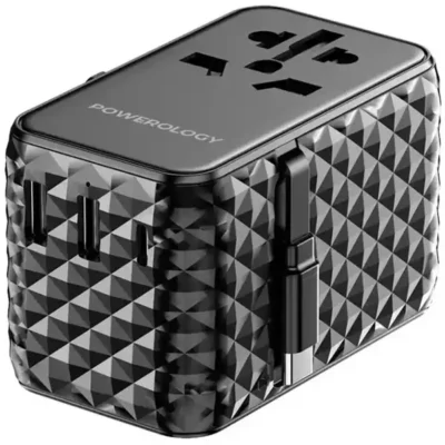 شارژر دیواری یونیورسال مسافرتی 20 واتی پاورولوژی مدل Powerology PWC028