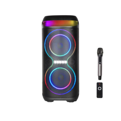 اسپیکر 40 وات ایستاده قابل حمل ایکس او مدل XO F70 AC+DC Dual 6.5 RGB Bluetooth Speaker 40W