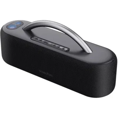 اسپیکر بلوتوثی شارژی قابل حمل پرودو مدل PORODO Soundtec Star Light Portable Speaker PD-GALACTIC-BK