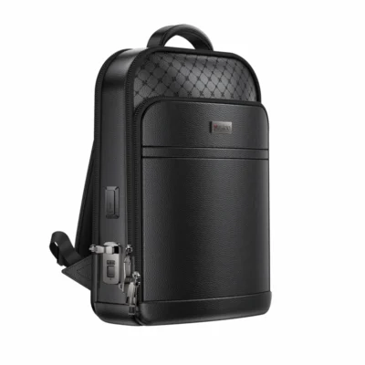 کیف کوله پشتی (رو دوشی) چرم همراه قفل اثر انگشتی یسیدو مدل Yesido WB59