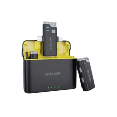 میکروفون یقه‌ ای گرین لاین Green Lion 3in1 360 Microphone GN3in1MIC360D دارای ۲ فرستنده