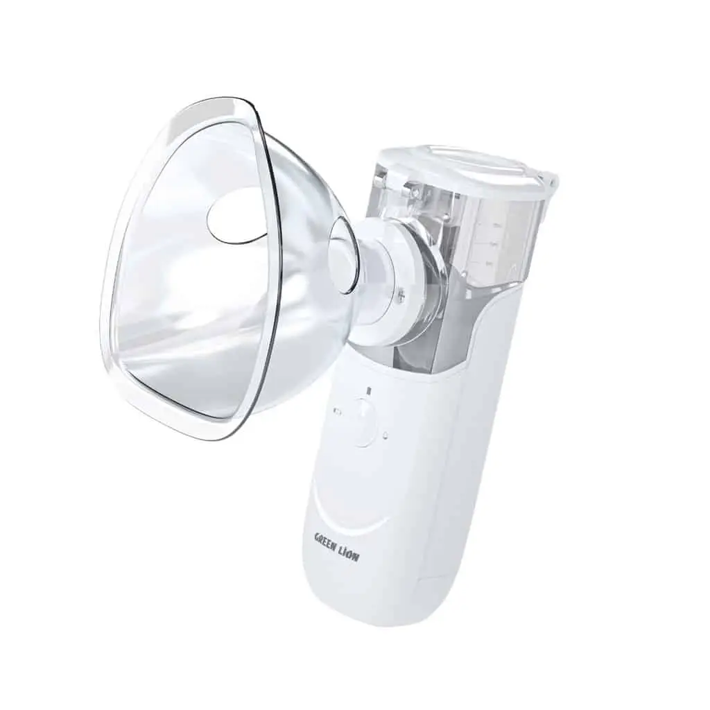 دستگاه نبولایزر قابل حمل گرین لاین مناسب درمان آسم، آلرژی مدل Green Lion Nebulizer Pro دستگاه نبولایزر قابل حمل گرین لاین مناسب درمان آسم، آلرژی مدل Green Lion Nebulizer Pro