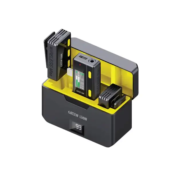 میکروفن بی‌سیم گرین لاین مدل Green Lion Wireless Microphone with Remote Control