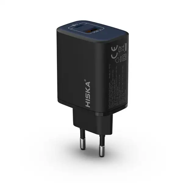 شارژر دیواری هیسکا 3 پورت 67 وات مدل Hiska H167 GAN