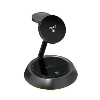 شارژر بی سیم مگنتی 3 کاره 15W هیسکا مدل HR-13