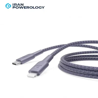 کابل 1.2 متر USB C به Lightning پاورولوژی مدل Powerology P23BRCL12