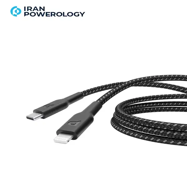 کابل 2 متر USB C به Lightning پاورولوژی مدل Powerology P23BRCL2