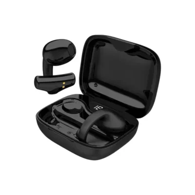هندزفری بلوتوثی ارگونومیک پرودو مدل PORODO Soundtec Snap Clip-On Wireless Earbuds PD-STWLEP035-BK