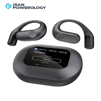 هدفون بی سیم نمایشگردار پاورولوژی مدل Powerology Air Conduction ENC TWS PWLAU007