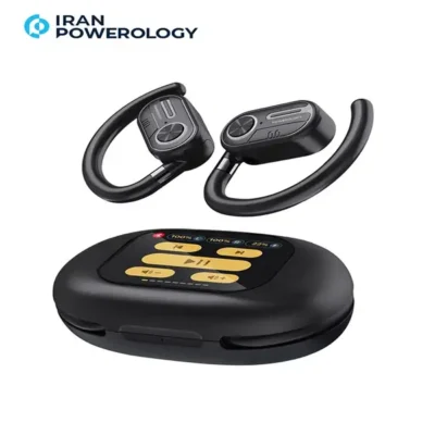هدفون بی سیم نمایشگردار پاورولوژی مدل Powerology ENC TWS Air Conduction Earbuds PWLAU008