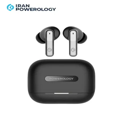 هدفون بی سیم 6 میکروفون هیبرید پاورولوژی مدل Powerology ANC + ENC Earbuds PWLAU010