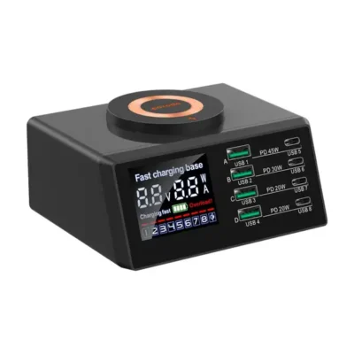 هاب شارژ چند راهی بی سیم ۶۵ وات پرودو مدل Porodo PD-MFMGFC Multi-Port Charging