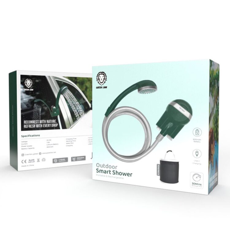 دوش سفری و خودشور قابل حمل گرین لاین مدل Green Lion GNOTDSHWGN