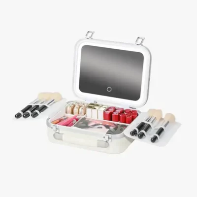 کیف لوازم آرایش با آینه چراغ‌دار گرین لاین مدل Green Lion Fest Makeup Bag