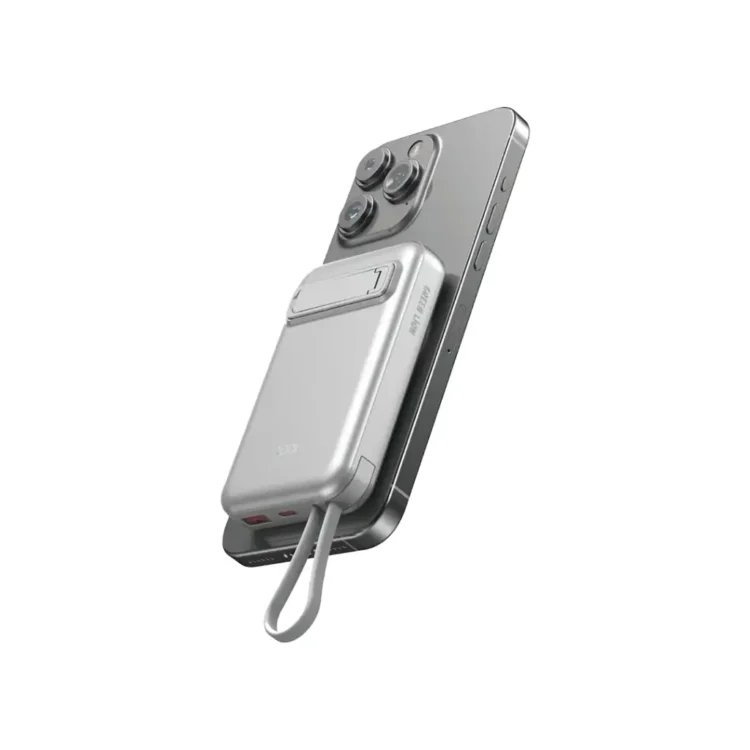 پاوربانک گرین لاین DXB با ظرفیت 10000 هزار ، شارژ سریع MagSafe، نمایشگر دیجیتال