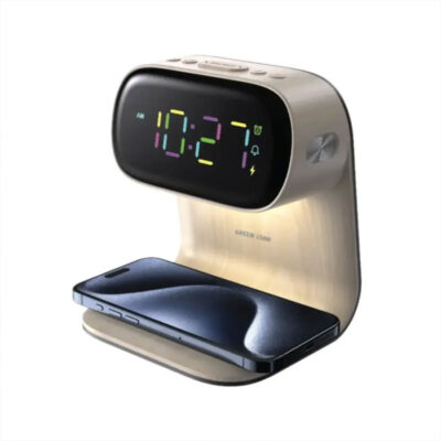 ساعت رومیزی و شارژر وایرلس گرین لاین Green Lion Bedside Clock with Wireless Charger