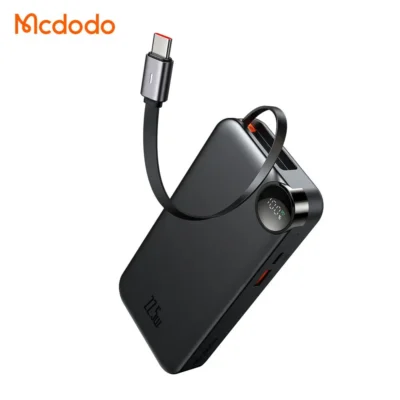 پاوربانک 22.5 وات ظرفیت 10000 هزار با کابل همراه تایپ-سی مک دودو مدل MCDODO MC-3860