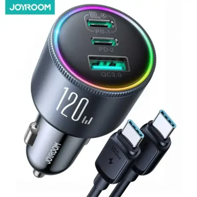 شارژر فندکی فست شارژ 120 وات جویروم مدل Joyroom JR-CCN07