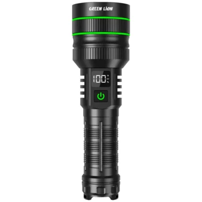 چراغ قوه شارژی گرین لاین Green Lion Hyper Ray Pro LED Torch GNHR3000LMBK