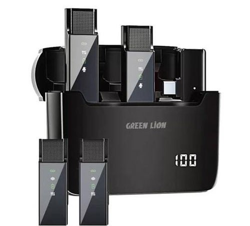 میکروفون بی سیم کاهش نویز گرین لاین مدل Green Lion 4 in 1 GN4N1MICTCBK