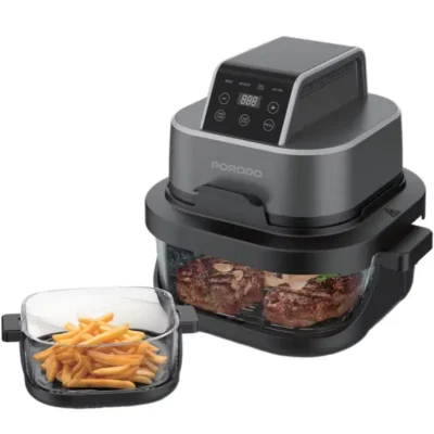 هواپز پرودو 1500 وات مدل Porodo Air Fryer 4 in 1 Dual Glass 