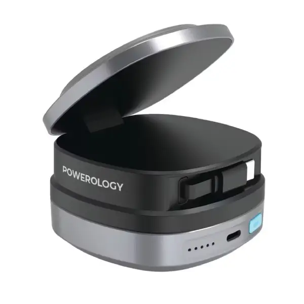 پاوربانک وایرلس 10000 هزار پاورولوژی مدل Powerology Lyons Power Bank PPBFT04BK پاوربانک وایرلس 10000 هزار پاورولوژی مدل Powerology Lyons Power Bank PPBFT04BK