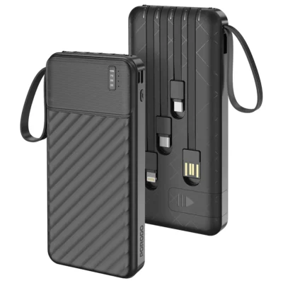 پاوربانک 10000 هزار 10 وات پیانو پرودو مدل Porodo Piano 10000mAh 10w PDPBJ33BK