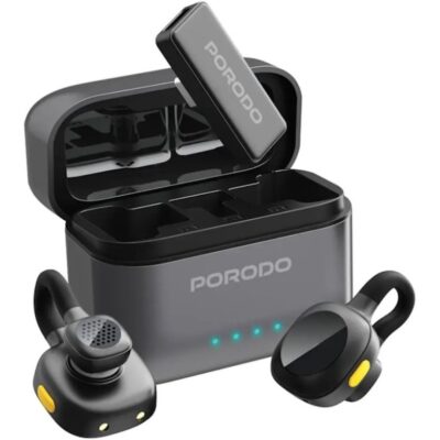 میکروفون یقه‌ای پرودو مدل Porodo Lavalier Microphone (PDLAMPHF76BK)