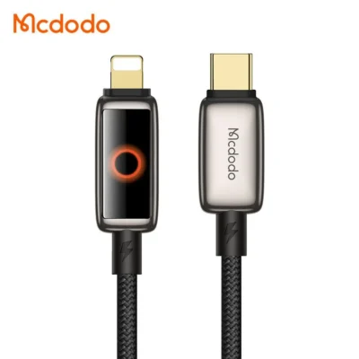 کابل شارژ سریع تایپ سی به لایتنینگ 36 وات با قطع کن و نمایشگر و طول 1.2متر مک دودو مدل MCDODO CA-6670
