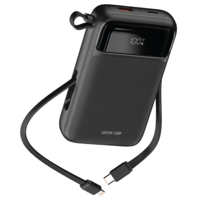 پاوربانک گرین لاین مدل Green Lion Luzern ظرفیت 10000 میلی آمپر ساعت