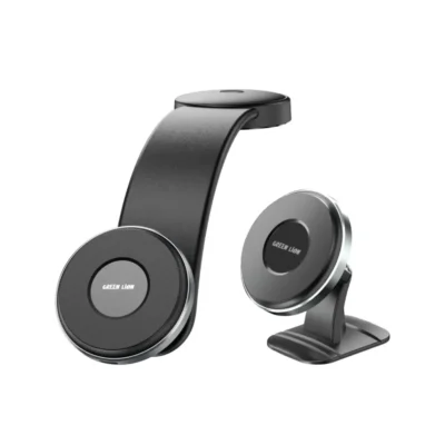 هولدر و شارژر ماشین گرین لاین مدل Green Lion 2 in1 Magflex Car Phone Holder