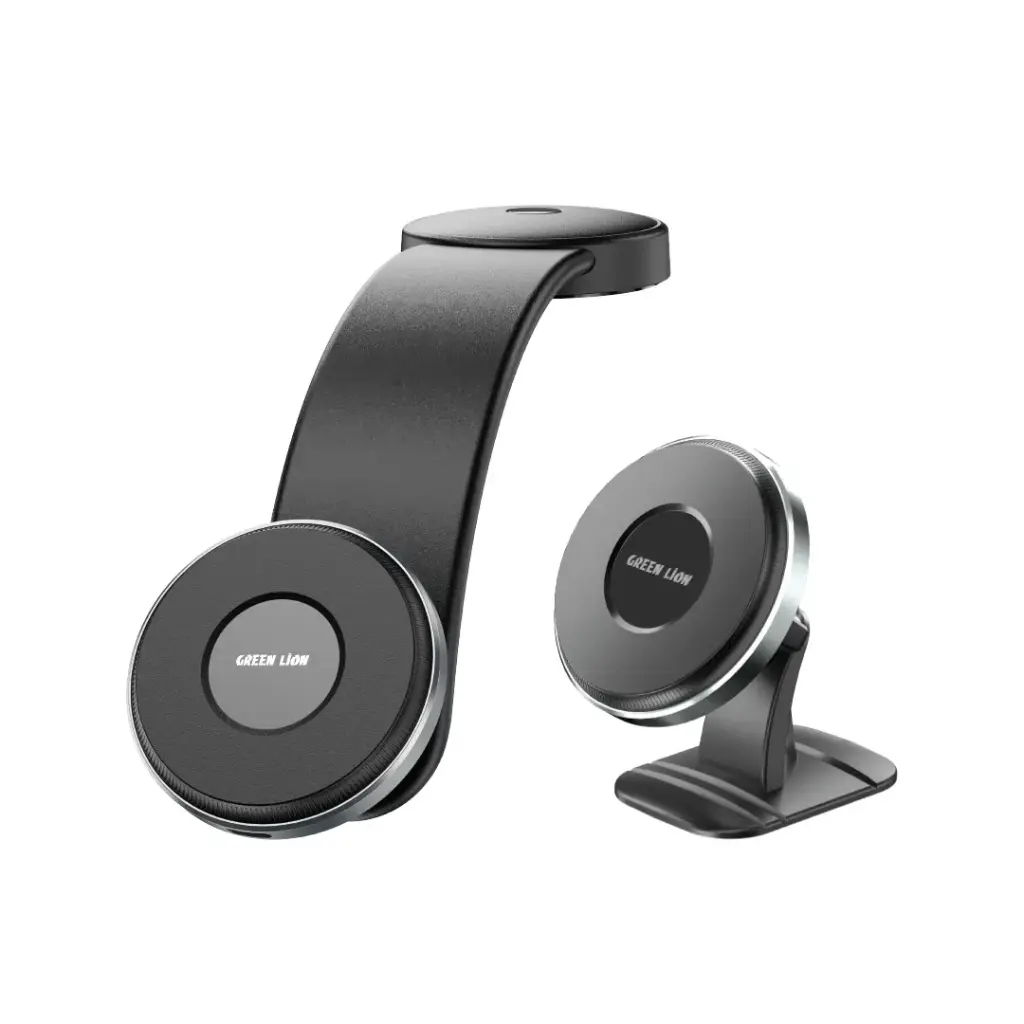 هولدر و شارژر ماشین گرین لاین مدل Green Lion 2 in1 Magflex Car Phone Holder